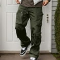 thumbnail image 2 of LIUJUNSHOP Outdoor Cargo Pants for Men Men's Cargo Work Pants Casual Straight Leg Pocket Trousers Loose Fit Outdoor, 2 of 5