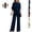 Navy, variant on Clossjun Womens 2 Piece Lounge Sets Fashion Lightweight Tops & Wide-Leg Pants Sets Daily Wear Casual Outfit Sets S