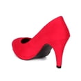 thumbnail image 3 of Qupid BE64 Suede Women Platform Mid Heel Stiletto Pump, 3 of 5