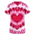 thumbnail image 5 of TaTaai Valentine's Day Print Top, Women's V Neck Short Sleeve Casual Blouse, Pocket Detail Lightweight Shirt for Holiday Season Gift, 5 of 5