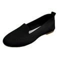 thumbnail image 5 of Rokment Womens Slip on Socks Walking Shoes Penny Loafers Comfortable Travel Casual Flat Lightweight Knit Low Heels Driving Boat Oxfords Black Size 9, 5 of 6