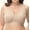 Khaki, variant on Bras for Women GaThRRgYP Women's Plus Size Seamless Push Up Sports Bra Comfortable Breathable Base Tops Underwear