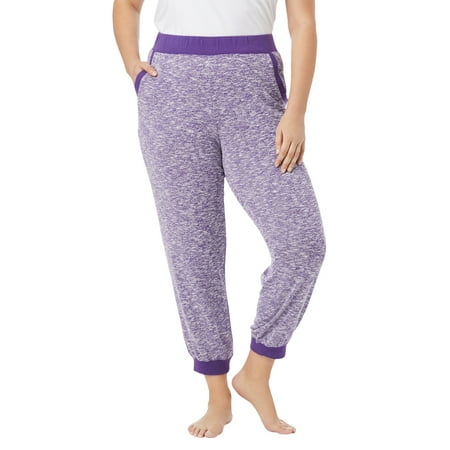 

Dreams & Co. Women s Plus Size Lounge Jogger Pant Pajama Bottoms
