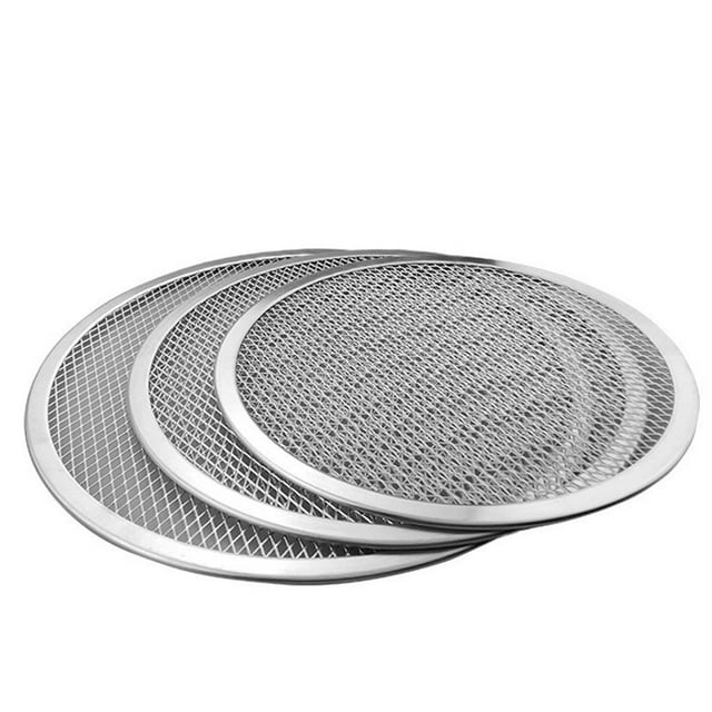 Pizza Stone Non-Stick Aluminum Mesh Pizza Screen Pasta Baking Tray Net Pizza