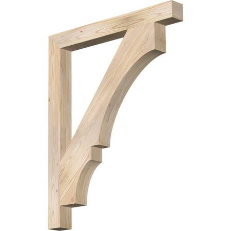 

Ekena Millwork 3 1/2 W x 34 D x 42 H Balboa Block Smooth Bracket Douglas Fir