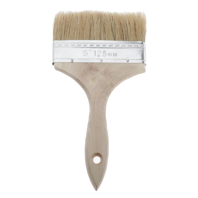 de Cepillos 5/6/8 Pulgadas Cepillo Acrílico de Acuare - 125mm perfecl cabeza plana mango de madera cepillo