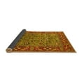 thumbnail image 2 of Ahgly Company Indoor Square Oriental Yellow Industrial Area Rugs, 6' Square, 2 of 4