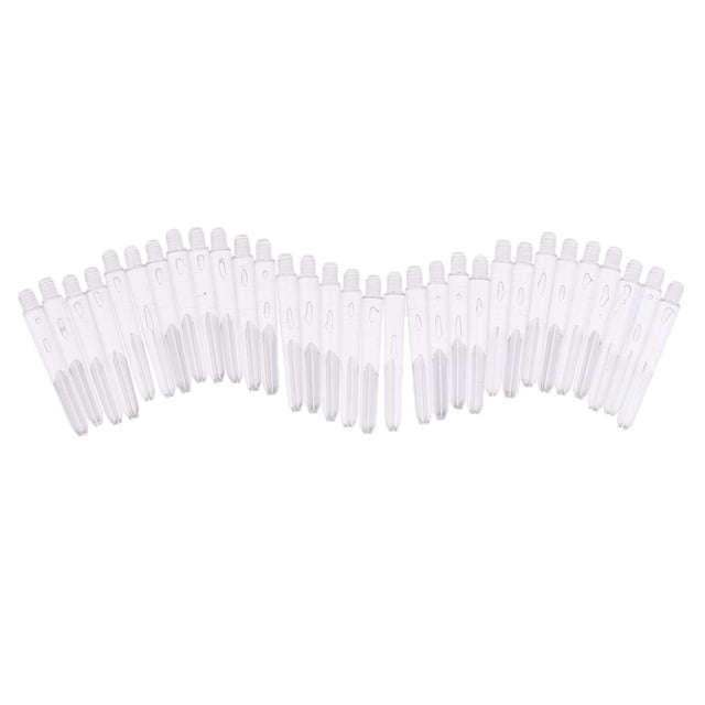 Vástagos / Vástagos de Dardos Suave Universal de 30 Piezas - Plástico de Rosca 2BA de 35 Multicolor para Elegir Incoloro Baoblaze Ejes de dardos