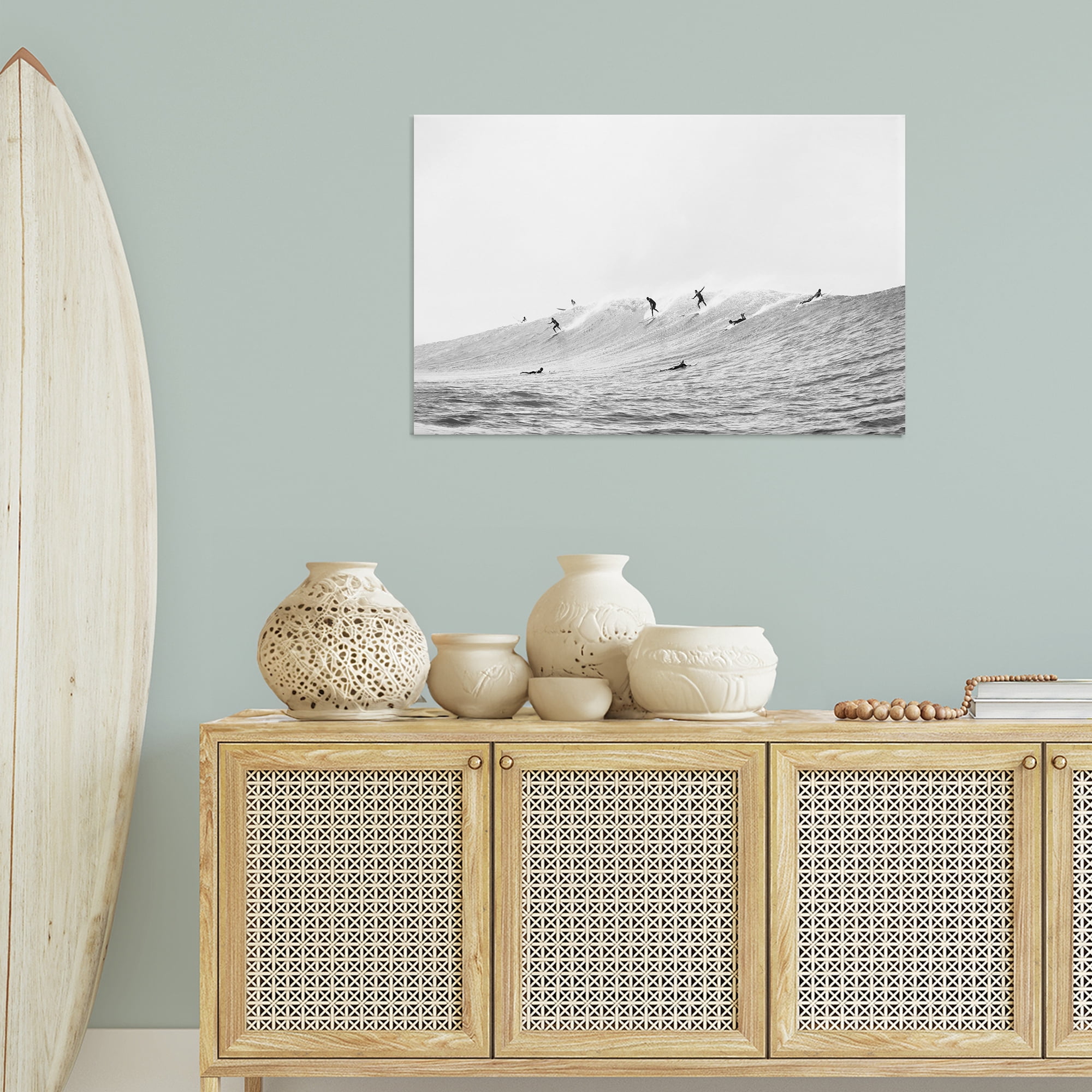 Stupell Industries Summer Wave Surfers Nautical & Beach Photography Wrapped Canvas Art Print Wall Art, 36 x 24