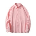 thumbnail image 2 of Rciityk Cotton Striped Shirt for Men Casual Long Sleeve Turndown Collar Blouse Shirt with Pocket, 2 of 6