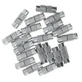 thumbnail image 3 of 20 piezas de cierres de metal con forma de barril para joyería, hechos a mano, con conectores de cuentas 1, 3 of 8