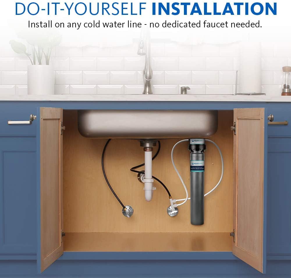 AQ-MF-1 Claryum Direct Connect Under Counter Filtration Aquasana Under Sink Water Filter System