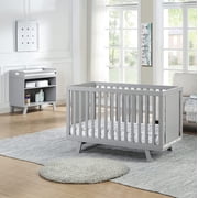 Suite Bebe Livia Multi Purpose Free Standing Changing Table with Removable Tray - Gray/Gray
