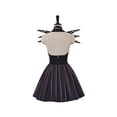 thumbnail image 3 of Jack Skellington Inspired Black Striped Dress - Women's Elegant Gothic dress, 3 of 6