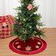 thumbnail image 4 of Herunwer Velvet Christmas Tree Skirt Fur Plush Tree Skirt Xmas Skirts for Merry Christmas Party Vintage Holiday Decorations, 4 of 6