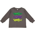 thumbnail image 3 of Inktastic Mardi Gras Holiday Alligators Boys or Girls Long Sleeve Toddler T-Shirt, 3 of 5