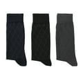 thumbnail image 7 of Men's Mercerized Cotton Dress Socks Business Casual Patterned Crew Sock Lightweight Soft Comfort, 7 of 7