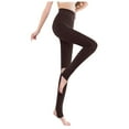 thumbnail image 5 of Sngxgn Women's Stretch Pants Yoga Leggings(Coffee,M), 5 of 8