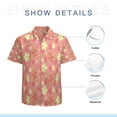 thumbnail image 7 of High Quality Hawaiian Shirts for Men Short Sleeve Aloha Beach Shirt Floral Summer Casual Button Down Shirts Blouses 45AL22, 7 of 7