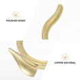 thumbnail image 3 of QUMIIRITY 1Pack Copper Golden Trumpet For Trumpet Accessories, 3 of 8