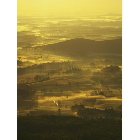Sunrise from Appalachian Trail, Shenandoah National Park, Virginia, USA Print Wall Art By Charles