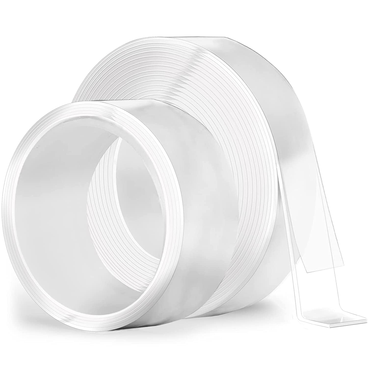 Double Sided Tape Heavy Duty, （16.5ft x 1in x0.08in）+（3.28ft x 2in x0