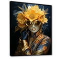 thumbnail image 2 of Designart "Vogue Woman In Vibrant Portrait" Pop Art Floater Framed Wall Decor, 2 of 5