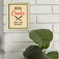 thumbnail image 5 of Designs ByLITA Real Cooks Don't Use Recipes!, 5 x 7 Black Framed Wall Art Print | Funny Home Decor, 5 of 7