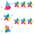 thumbnail image 4 of CIMAXIC Pinwheels 10Pcs Party Pinwheels Decorative Rainbow Pinwheels Funny Handheld Pinwheels Decors,16.93"X7.09"X0.24", 4 of 5