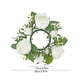 thumbnail image 3 of CaiYueKe Artificial Rose Garland Candle Ring Holder, Floral Candle Wreath Decor for Wedding Table Centerpiece Party Home Decorations, Faux Greenery Candle Surround Decorative Arrangement, 3 of 7
