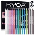 thumbnail image 1 of Ownest Juego de lápiz delineador de ojos de 14 colores Kit de delineador de ojos perlado Delineador de ojos metálico Lápiz Delineador de ojos con brillo para mujeres Delineador de ojos Juego de maquil, 1 of 5