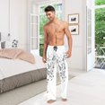 thumbnail image 7 of IAUYY 95% Cotton Mens Pajama Pants Breathable and Sweat-Absorbent Two Side Pockets Sleepwear Bottom Pants Elastic Waistband Easy to put on and Take Off Connect The Notes, 7 of 7