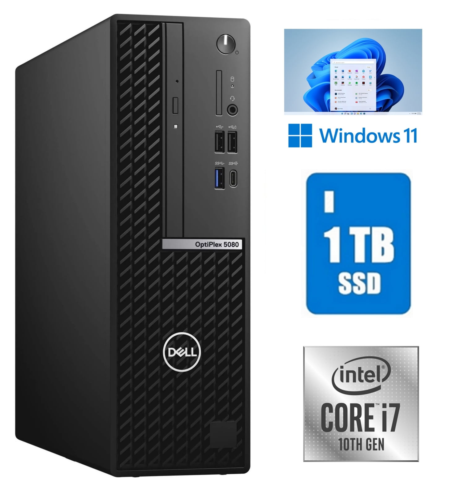 Dell Optiplex 7050 SFF, Intel i7-7700 CPU, 32GB DDR4 RAM, 1TB SSD
