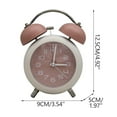 thumbnail image 3 of COM1950s Silent Mechanical Alarm Clock with Luminous Night Light Display,Perfect for Bedside Or Desk Use,Features Dual Pointers and Pleasant Ringtone,Compact Size 5 X 3.5 X 2 In,Made of Safe Plastic, 3 of 9