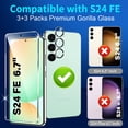 thumbnail image 2 of Protector de pantalla y lente de cámara para Samsung Galaxy S24 FE, 2 of 7