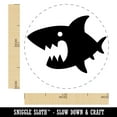 thumbnail image 2 of Cute Shark icon Self-Inking Rubber Stamp Ink Stamper - Blue Ink - Medium 1 Inch, 2 of 7