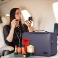 thumbnail image 3 of My Travel Dream Travel Makeup Bag for Women,Waterproof Leather Cosmetic Bag Portable Toiletry Bag,Travel Case,Cosmetic Organizer Tools, 3 of 10