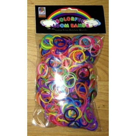 Mixed Color 600 Pcs (1 Bag) LOOM RUBBER BAND REFILLS w/24 S-Clips Rainbow Colors Craft