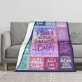 thumbnail image 2 of Yibo Best Aunt Ever Gifts Blanket Flannel Soft and Comfortable Anti-static Bed Sofa Blanket, 2 of 6