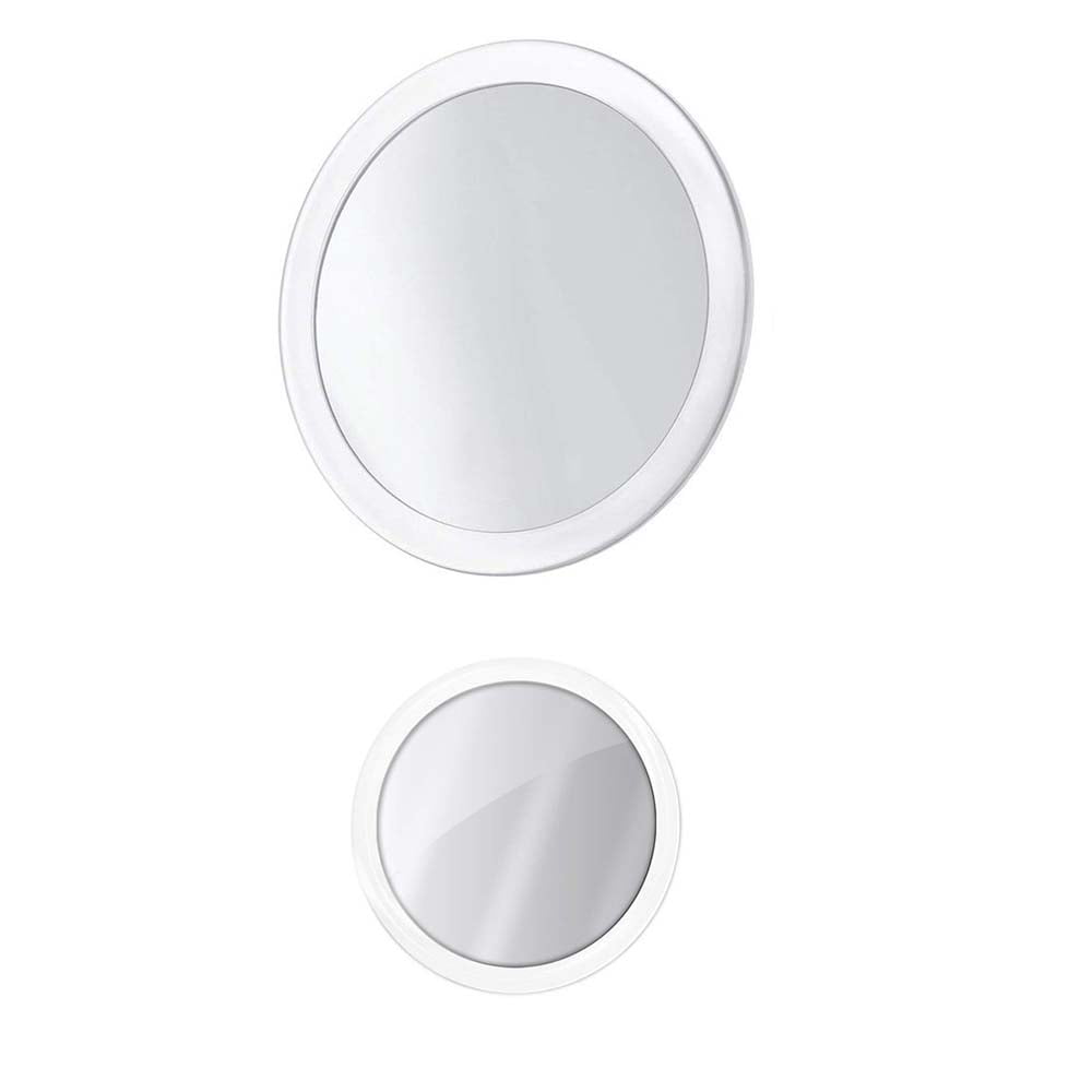 Feelglad 5 9 Inch 10x Magnifying Mirror With 3 Suction Cups Cosmetic Make Up Folding Pocket Locking White
