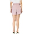 thumbnail image 3 of DARING DIVA Women's Bow Tie High Waist Short Paper Bag Shorts XL Pink, 3 of 6