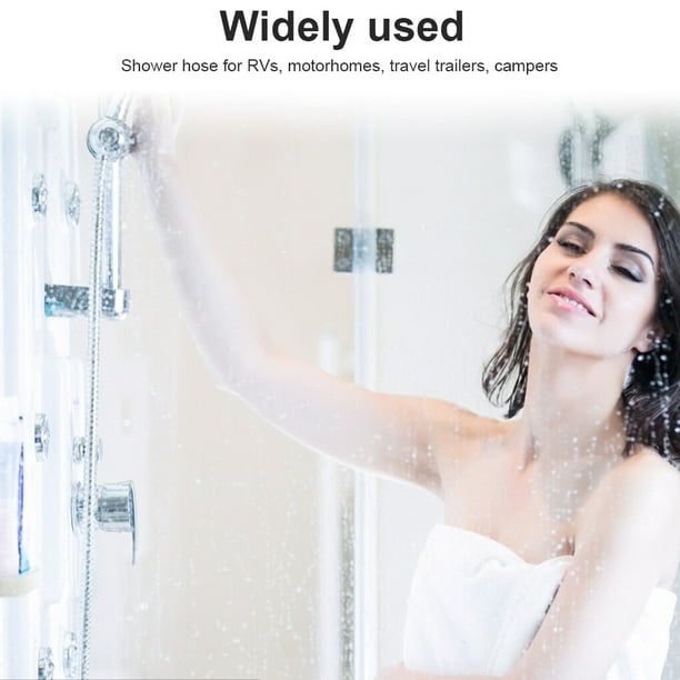 Flexible Shower Head Hose Showerhead Replacement Attachment Splitter