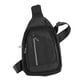 thumbnail image 4 of Elegante bolso de hombro de lona de gran capacidad para hombre, de color negro clásico, con múltiples capas de almacenamiento para compras y viajes, 4 of 8