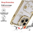 thumbnail image 2 of Compatible with iPhone 12 Pro Max Plating Bear Case for Women Girls,Cute Sparkle Transparent Soft TPU Stylish Bear Pattern Shockproof Slim Luxury Clear Case Cover for iPhone 12 Pro Max-Gold, 2 of 13