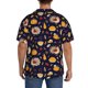 thumbnail image 3 of Balery Turkey And Autumn Camisa Casual de Manga Corta con Botones para Hombre, Texturizada, Estilo Cubano, para Playa, Verano-3X-Large, 3 of 5