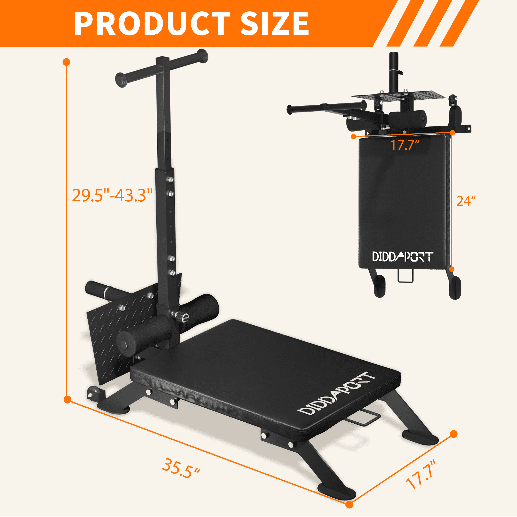Cofiyard Nordic Curl Machine, Adjustable Hamstring Curl Bench, Glute Machine with Bands and Wheels, 450 lbs Heavy Duty Steel with Thick Foam Pad