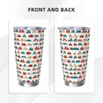 thumbnail image 3 of Salouo Artoon Car Print 20oz Tumbler with Lid,Stainless Steel Vacuum Insulated Tumbler Durable Insulated Coffee Mug Thermal Cup with Splash Proof Sliding Lid-Straw Three-piece Set, 3 of 8
