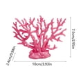 thumbnail image 3 of Pink Artificial Coral, Fish Tank Aquarium Decoration, Realistic Coral Reef Ornament for Fish Tank, Safe Hideout for Fish Shrimp Freshwater Saltwater, 3.9x3 Inch, 3 of 6