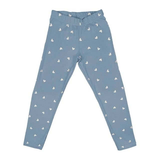 Legging George Talla 4 con Estampado de Corazones Azul
