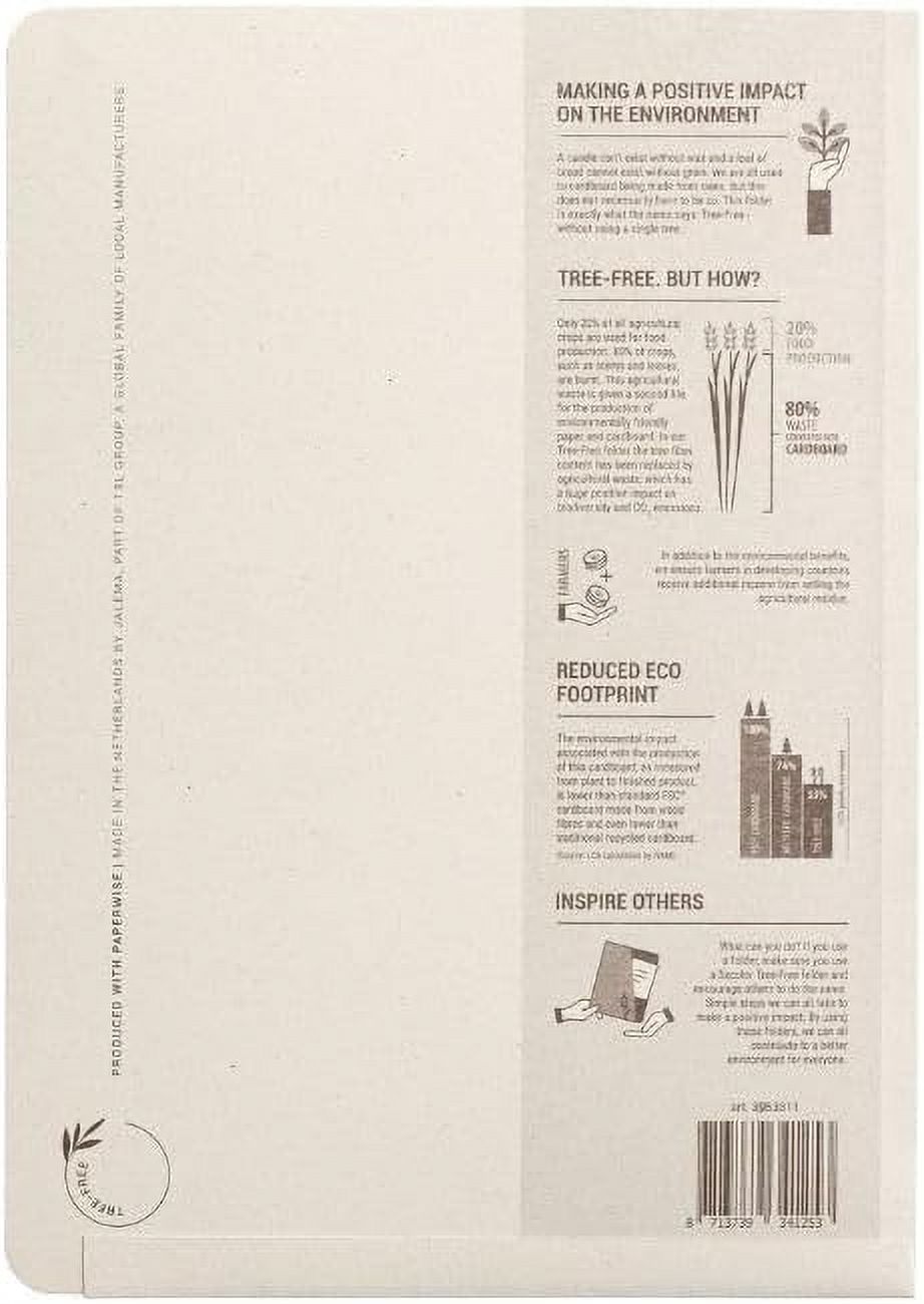 Djois® Sustainable Tree-Free 2 Pocket Folders, Natural Beige, 9 inches by 12 inches - 30/PK (3982111)